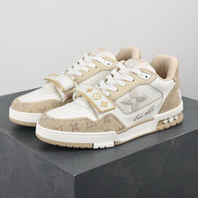 Load image into Gallery viewer, LV Trainers Velcro Strap Monogram Denim Beige
