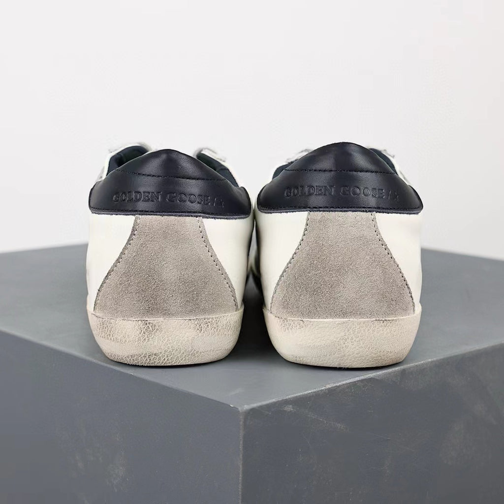 Golden Goose Super-Star Suede Star Black Matte Heel Tab