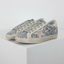 Load image into Gallery viewer, Golden Goose Ball-Star Suede Star Grey Heel Tab Glitter Base
