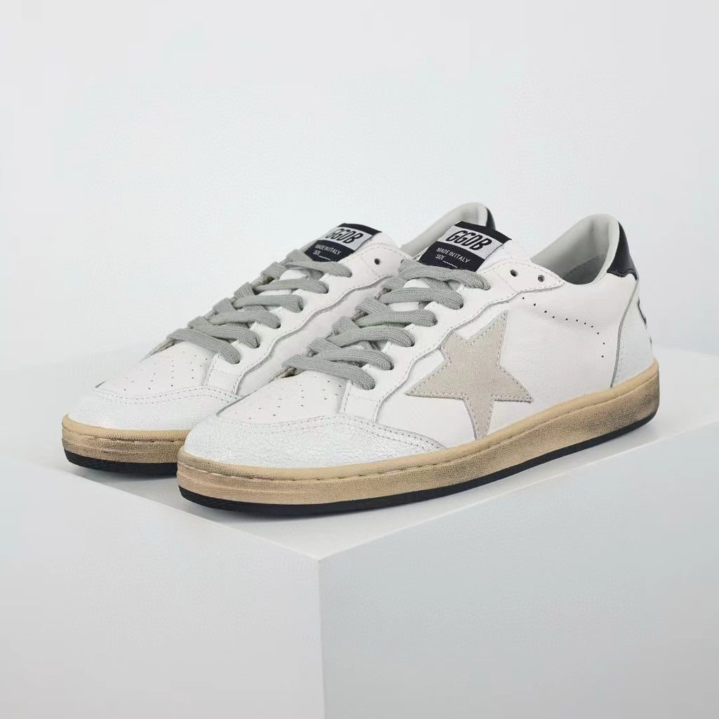 Golden Goose Ball-Star Suede Star Black Heel Tab