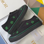 Saltwind Sneaker Clover on Black Cotton