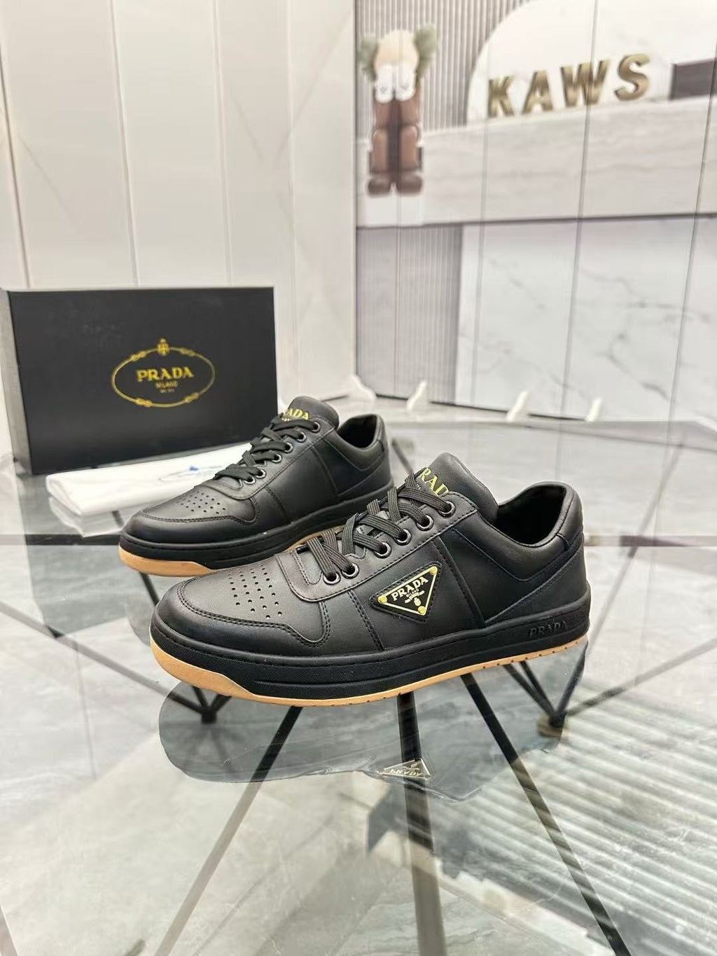 Prada Downtown Black Nappa Leather
