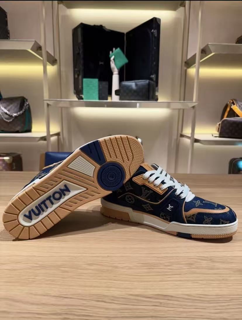 LV Trainers #54 Navy Monogram