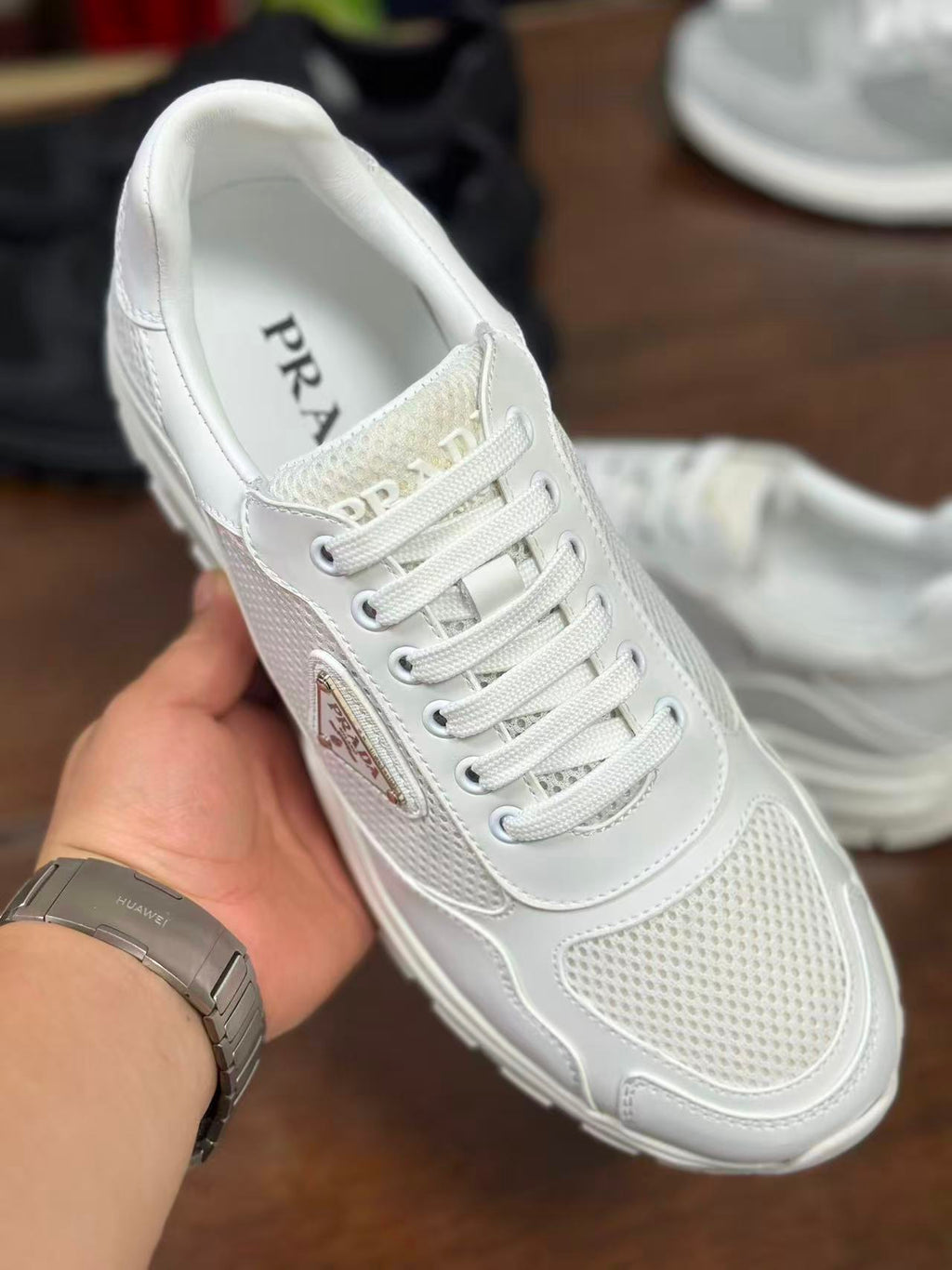 Prada Prax 2.0 White Mesh