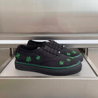Saltwind Sneaker Clover on Black Cotton