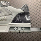 LV Trainers Velcro Denim Grey