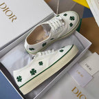 Saltwind Sneaker Clover on White Cotton