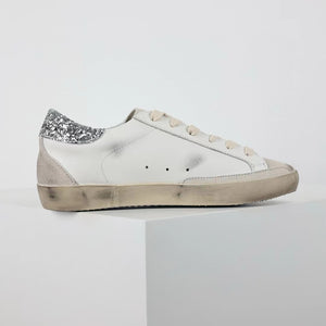 Golden Goose Super-Star Suede Star Glitter Heel Tab