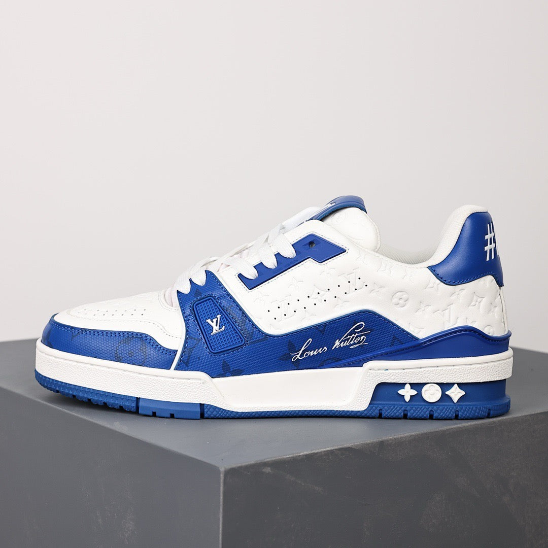 LV Trainers #54 Monogram Denim Blue