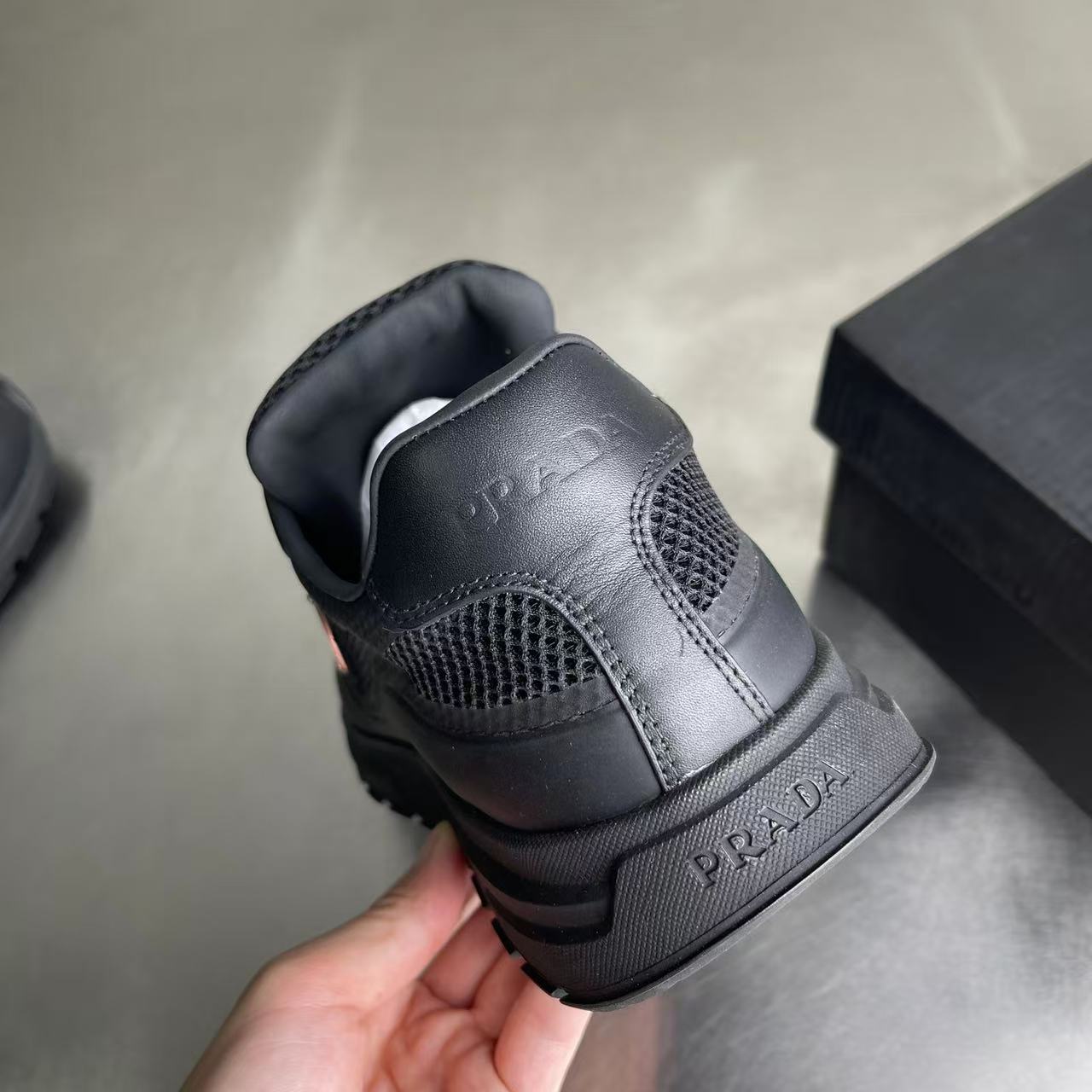 Prada Prax 2.0 Black Mesh