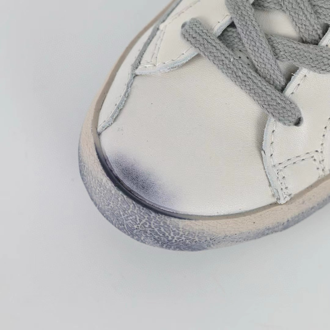 Golden Goose Ball-Star Suede Star Orange Heel Tab