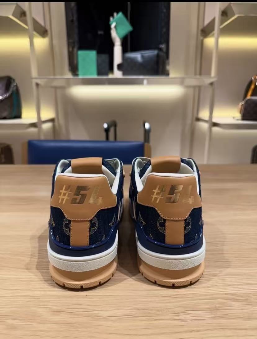 LV Trainers #54 Navy Monogram