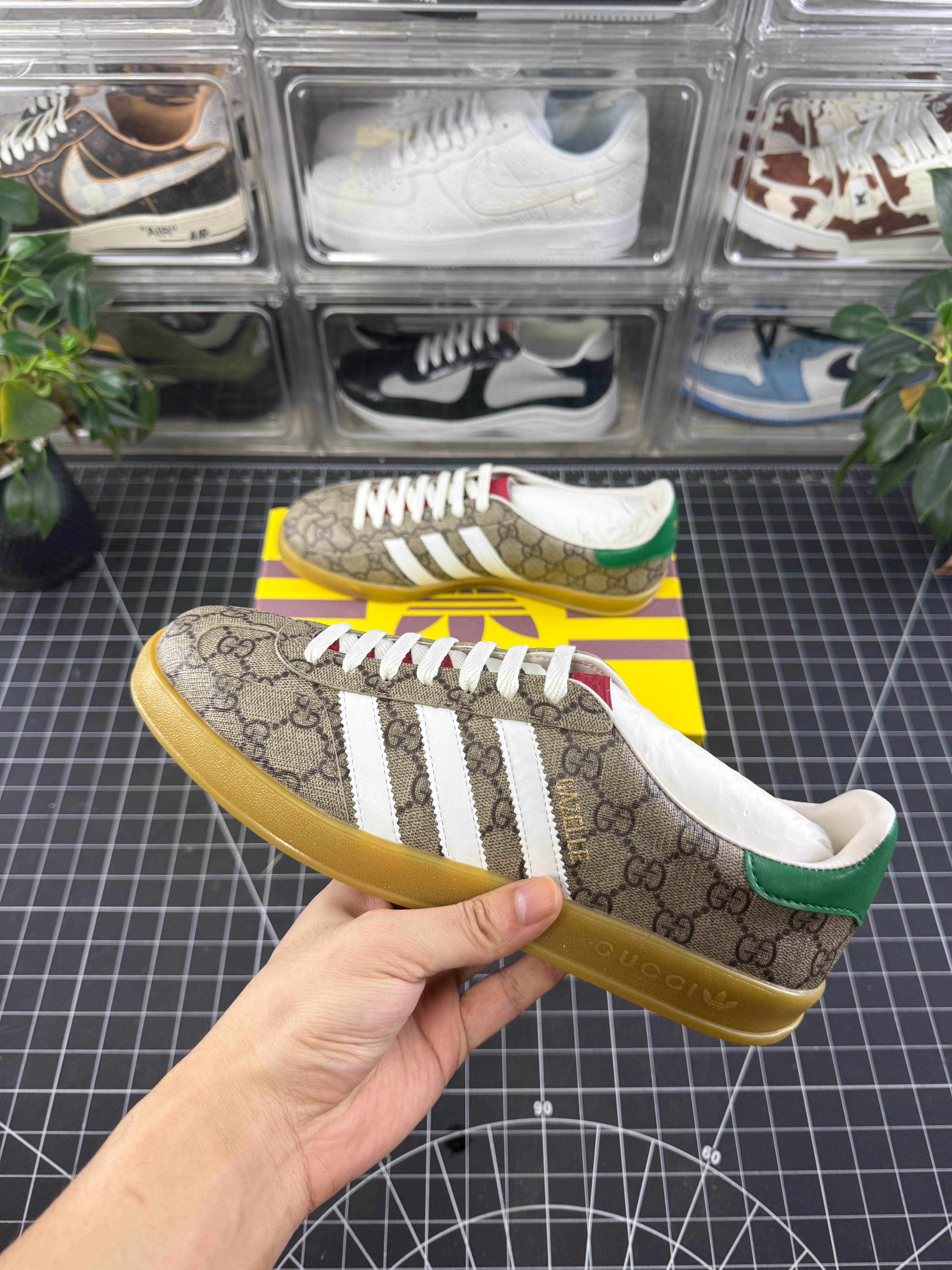 Gucci x Gazelle Beige Monogram