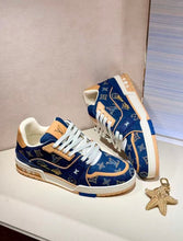 Load image into Gallery viewer, LV Trainers #54 Navy Monogram
