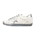 Golden Goose Super-Star Silver Star Silver Heel Tab Silver Sole