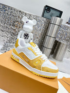 LV Trainers #54 Monogram Denim Yellow