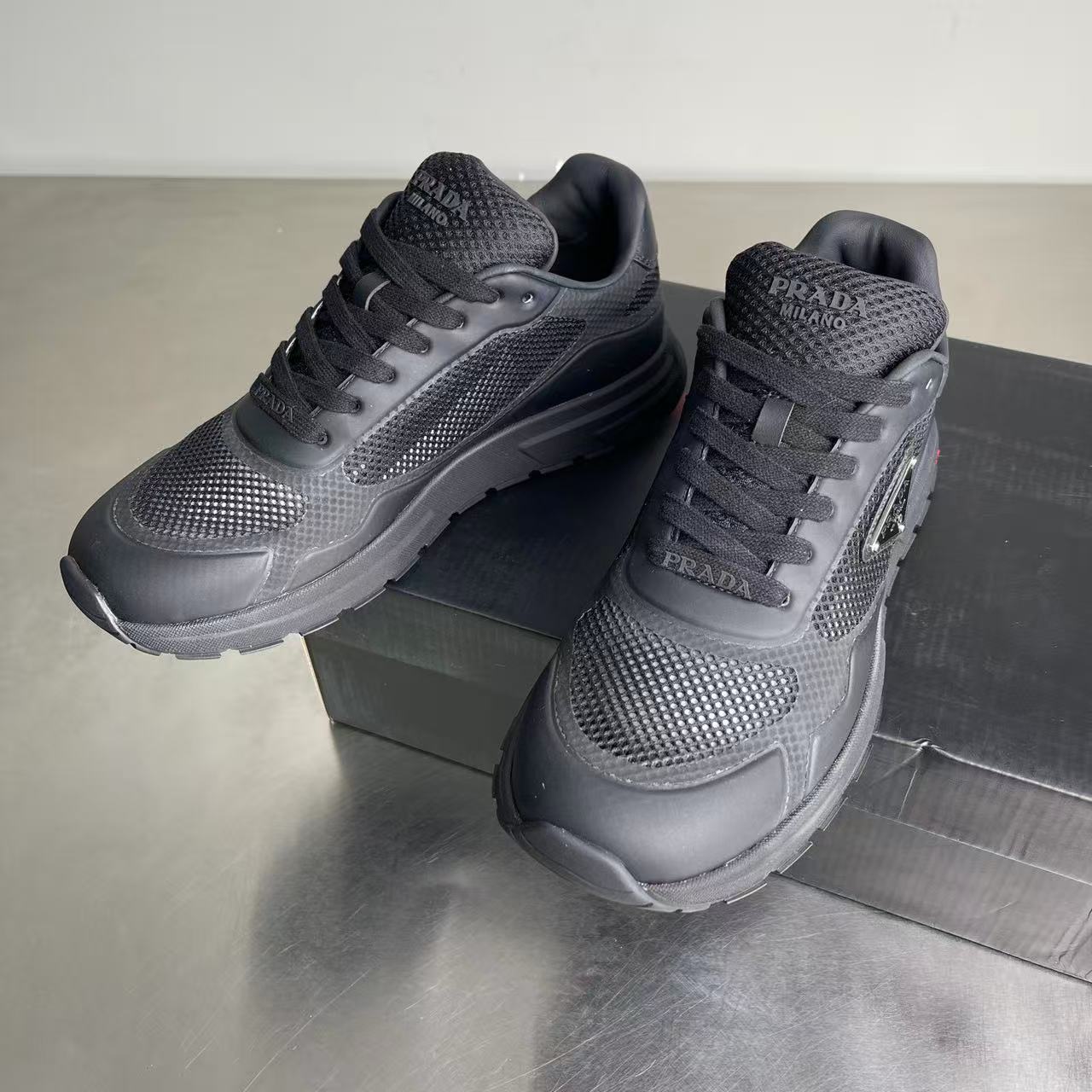 Prada Prax 2.0 Black Mesh