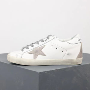 Golden Goose Super-Star Suede Star White Heel Tab