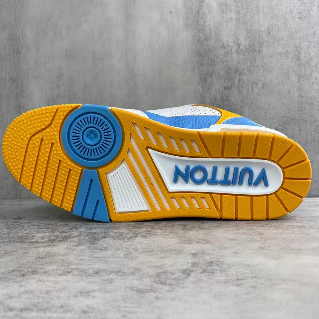 LV Trainers Velcro Blue Yellow