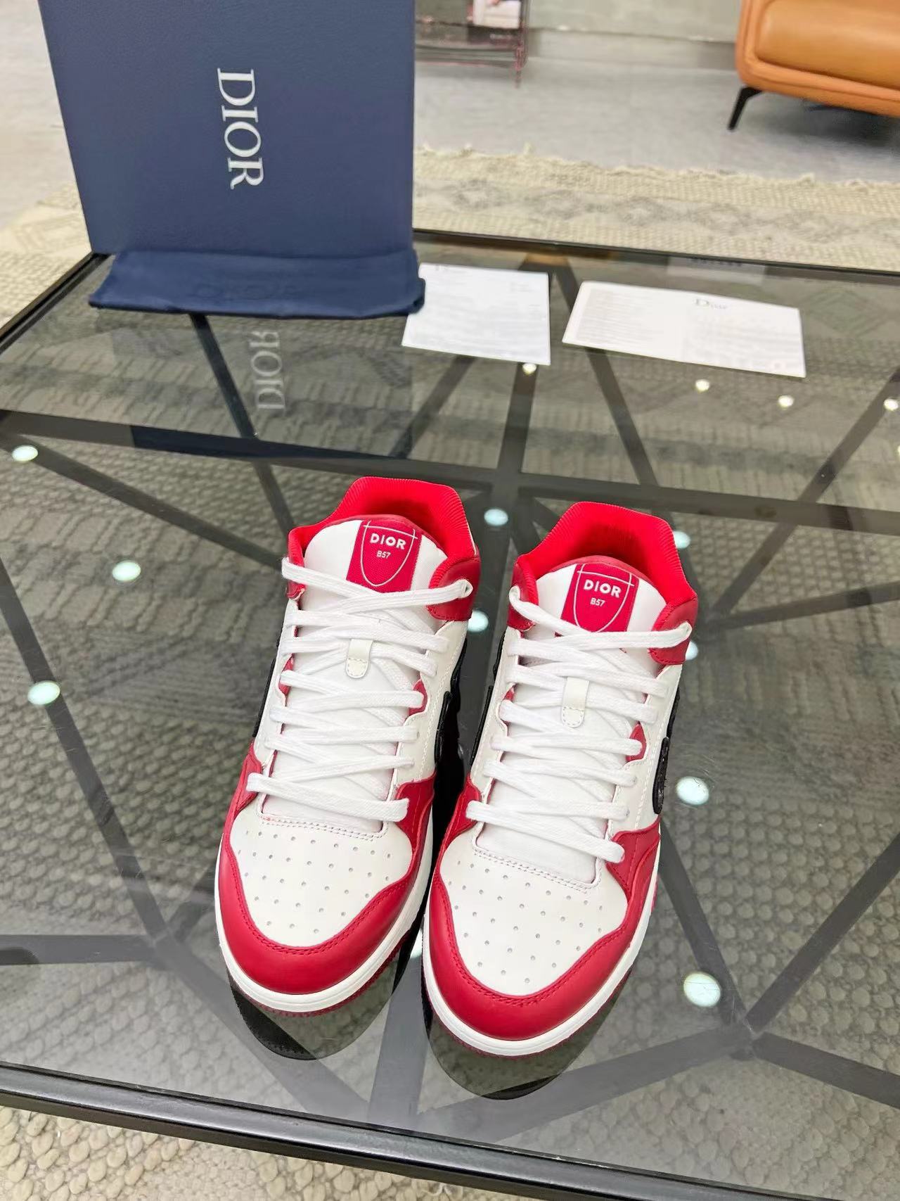 B57 Mid-Top Red and White