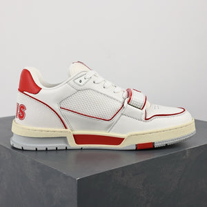 LV Trainers Velcro Strap Mesh Red