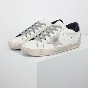 Golden Goose Super-Star Suede Star Black Heel Tab