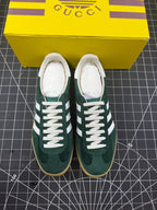 Gucci x Gazelle Green Suede