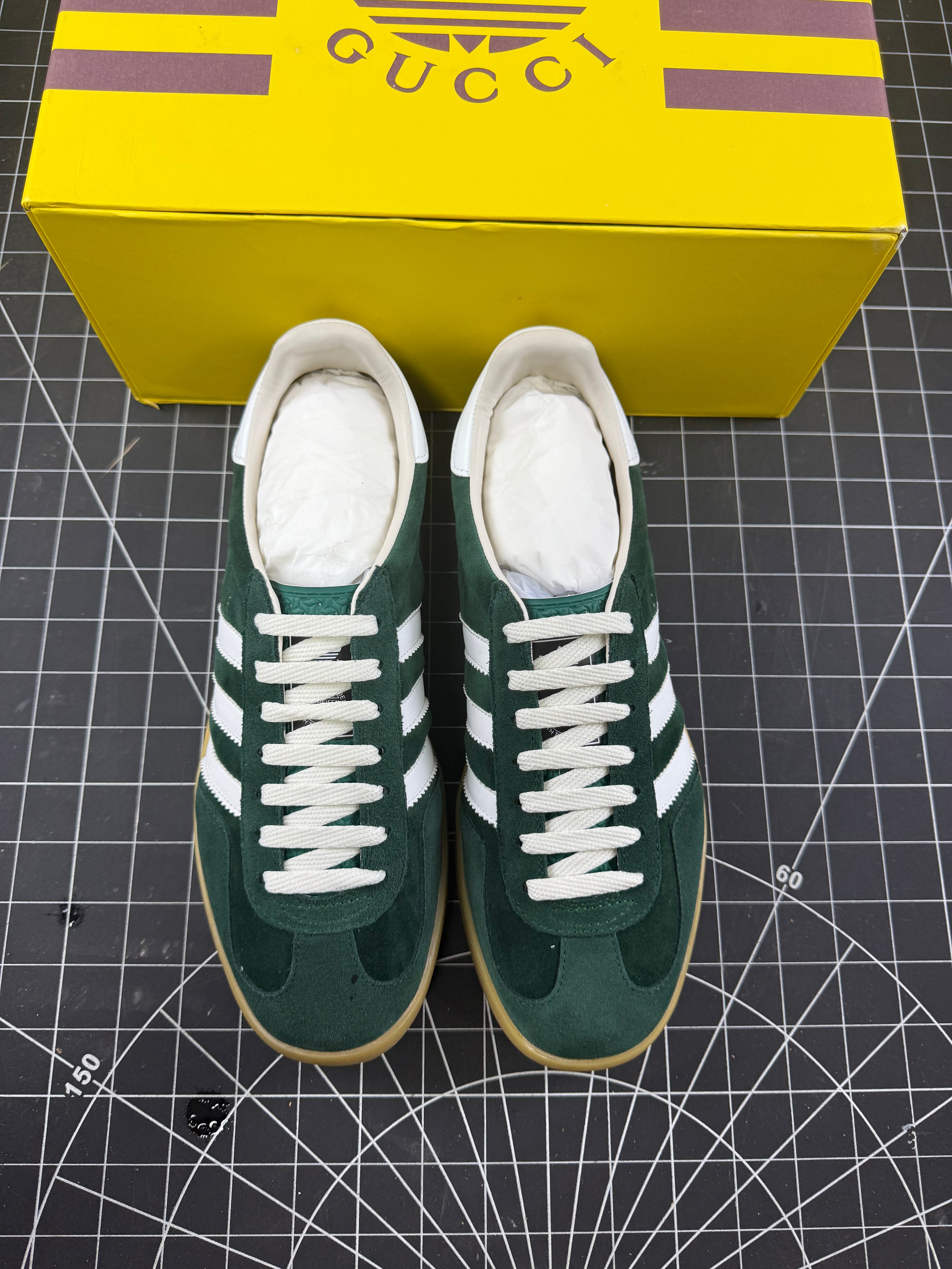Gucci x Gazelle Green Suede