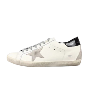 Golden Goose Super-Star Suede Star Black Glossy Heel Tab