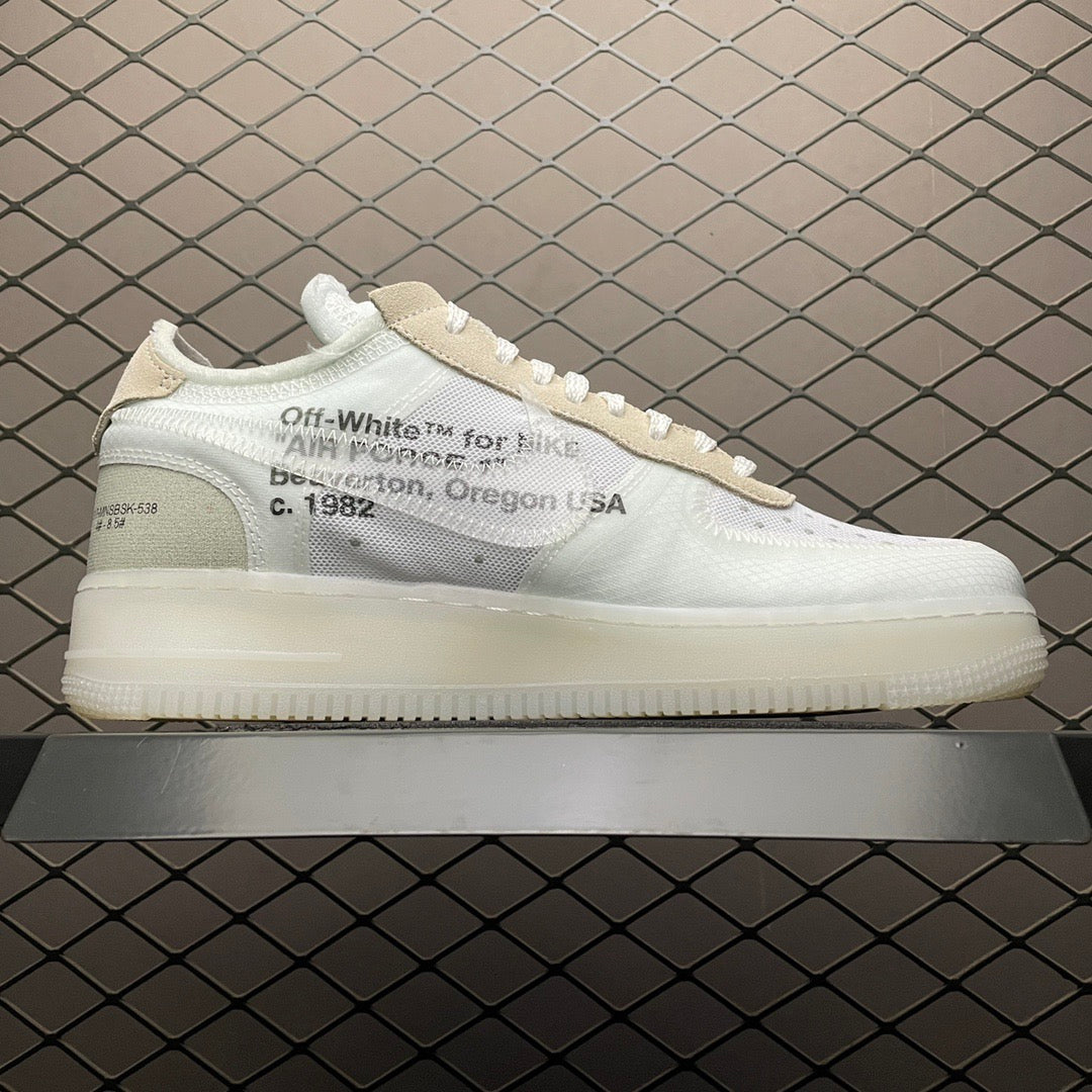 AF1 OW "THE TEN" White
