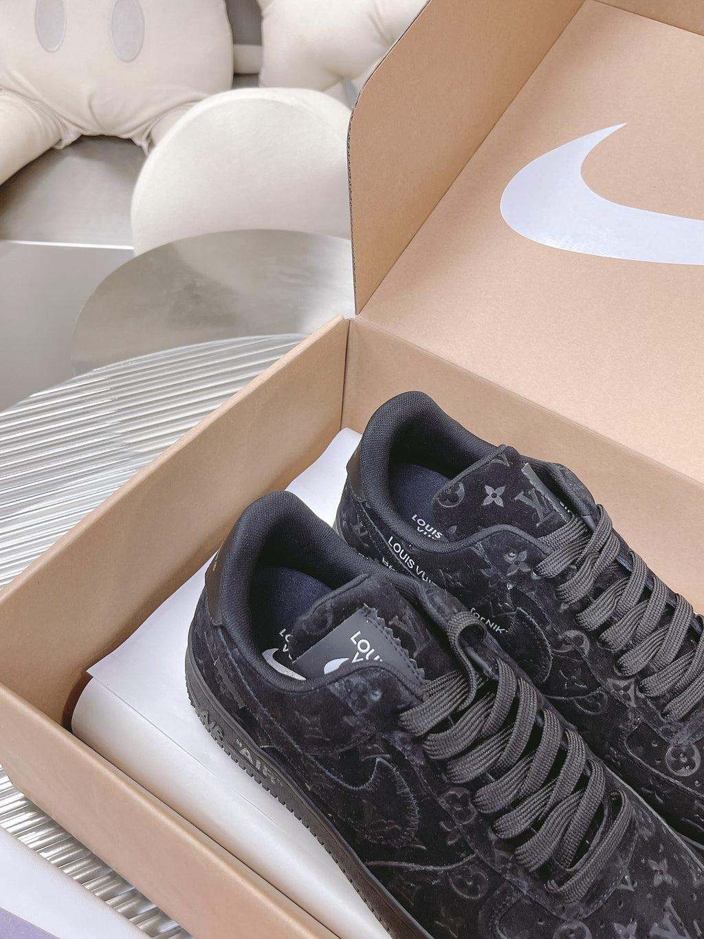 AF1 x OW by Virgil - Triple Black Customs