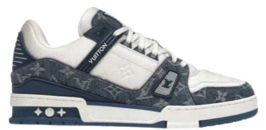 LV Trainers Monogram Denim Blue