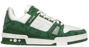 LV Trainers Monogram Denim Green