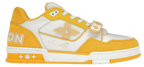 LV Trainers Velcro Strap Monogram Denim Yellow