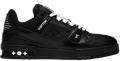 LV Trainers Black Embossed Monogram