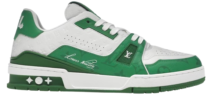 LV Trainers #54 Monogram Denim Green