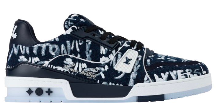 LV Trainers #54 Denim Scribble