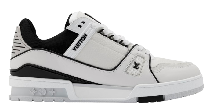 LV Trainers Denim Noir | White