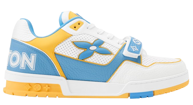 LV Trainers Velcro Blue Yellow