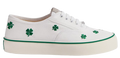 Saltwind Sneaker Clover on White Cotton