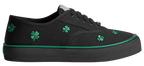 Saltwind Sneaker Clover on Black Cotton