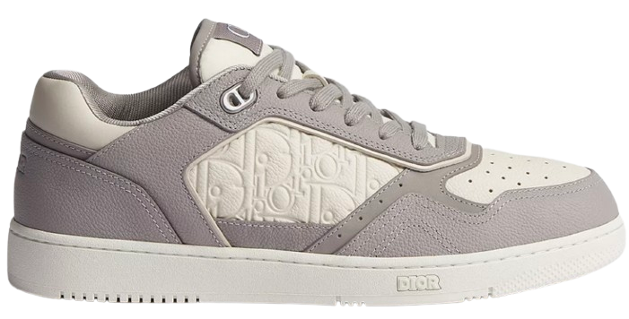 B27 Trianon Gray and Cream Grained Calfskin