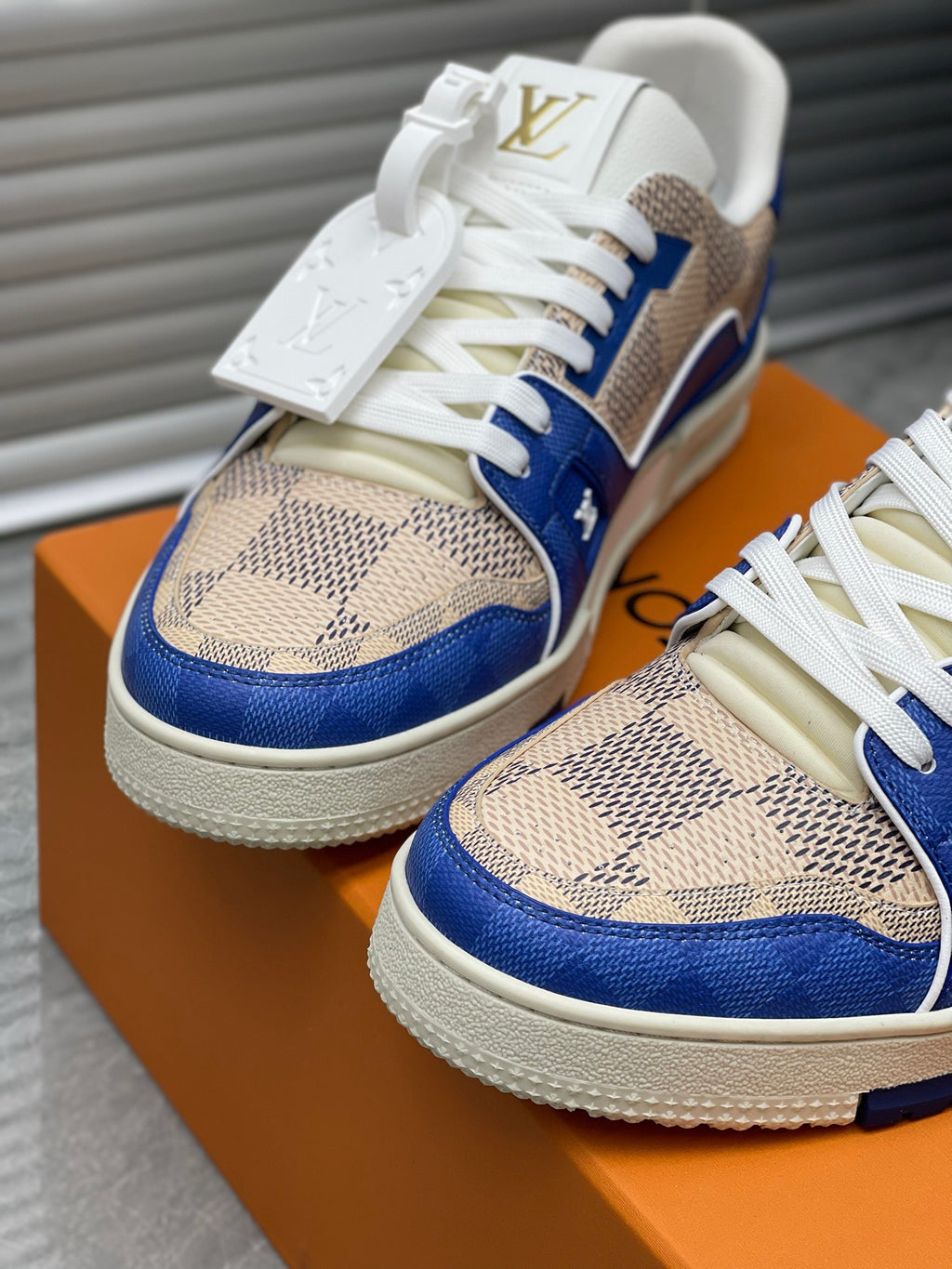 LV Trainers #54 Monogram Blue