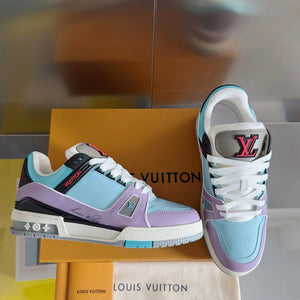 LV Trainers Blue Lilac