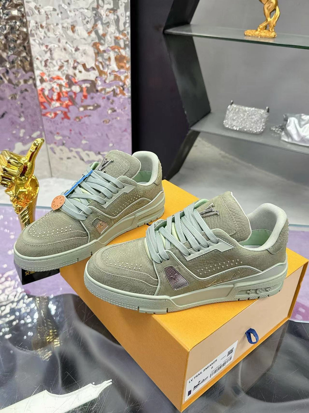 LV Trainers #54 Olive Green