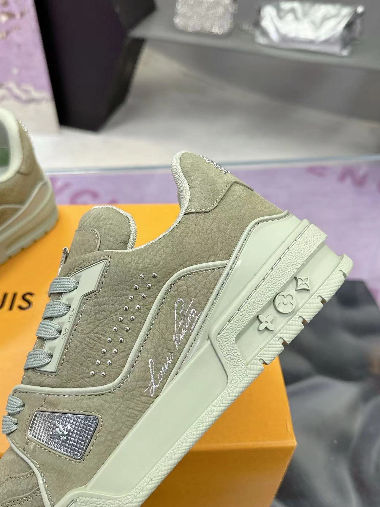LV Trainers #54 Olive Green