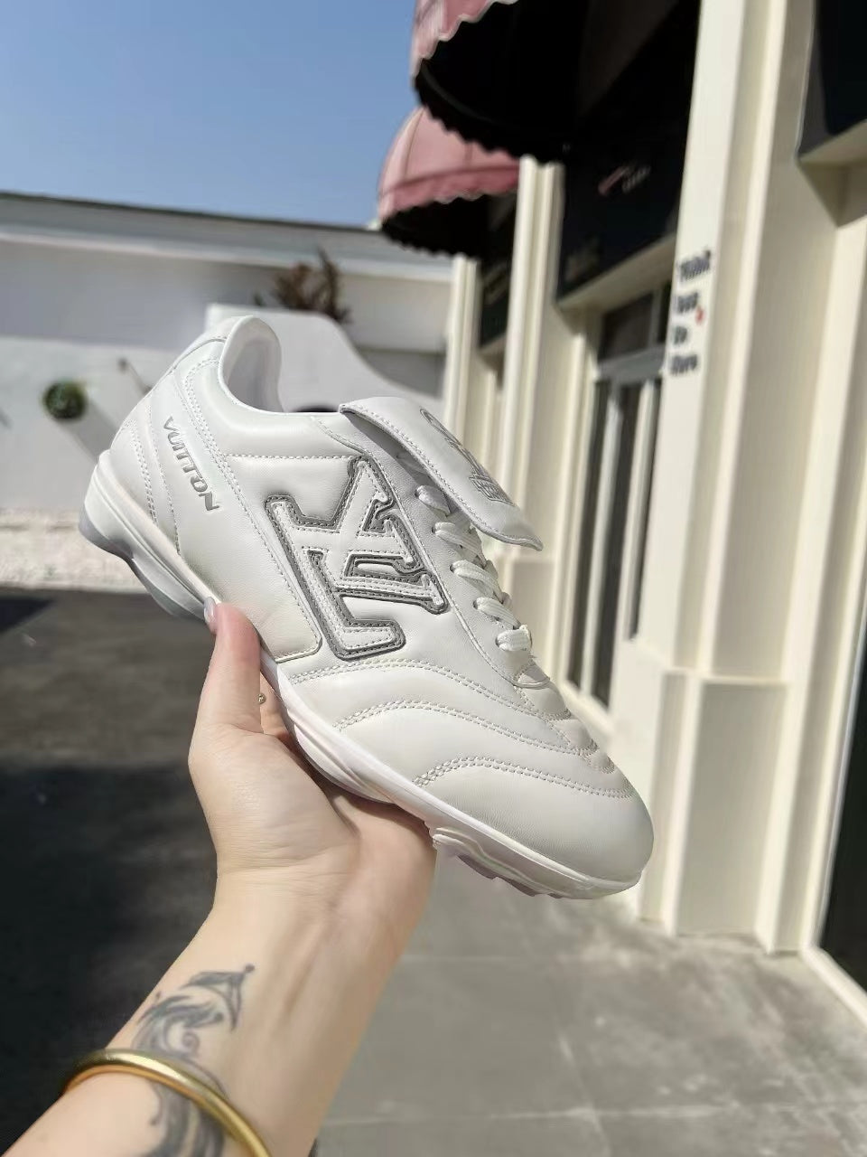 LV Soccer Sneaker White