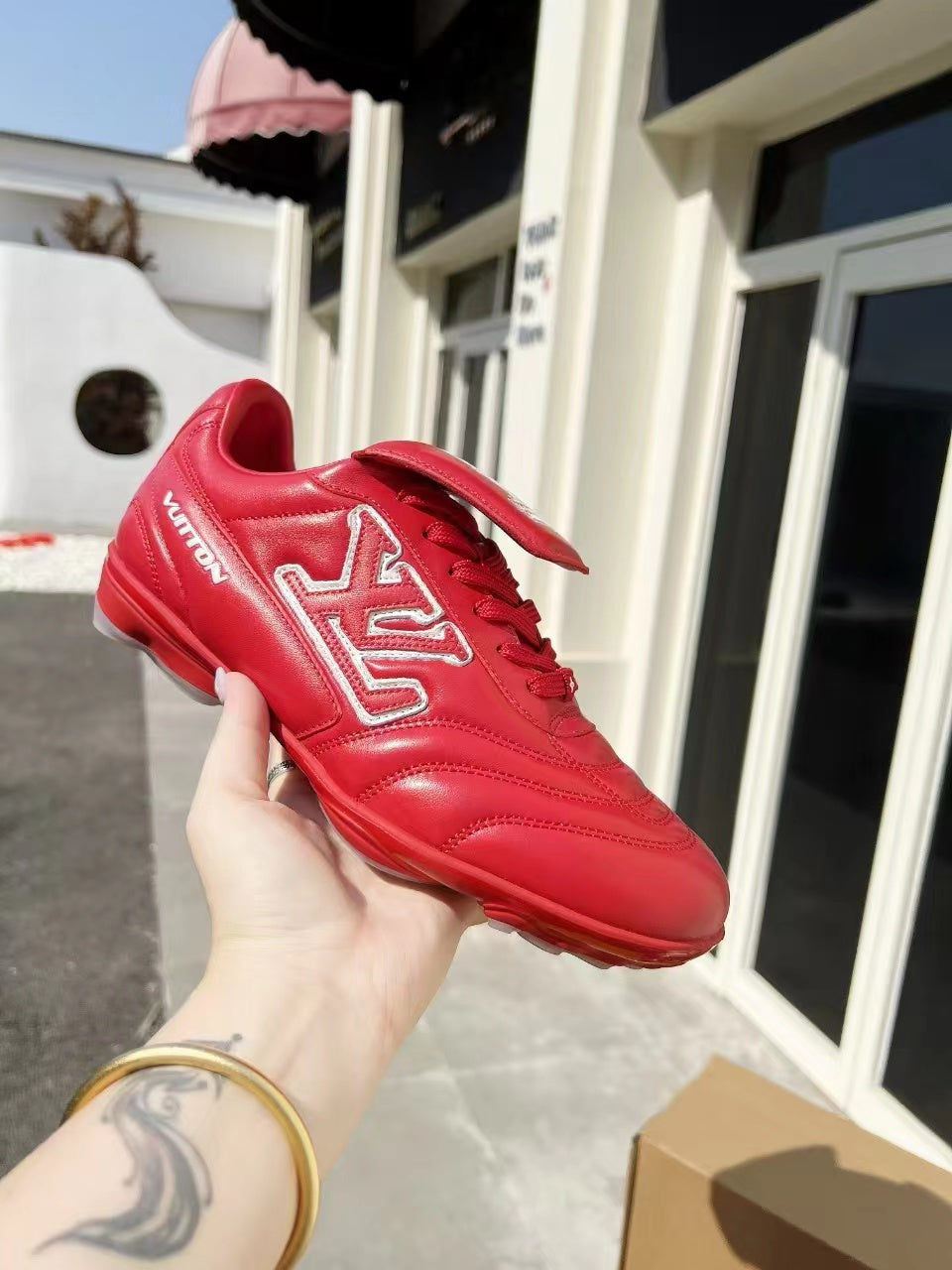 LV Soccer Sneaker Red