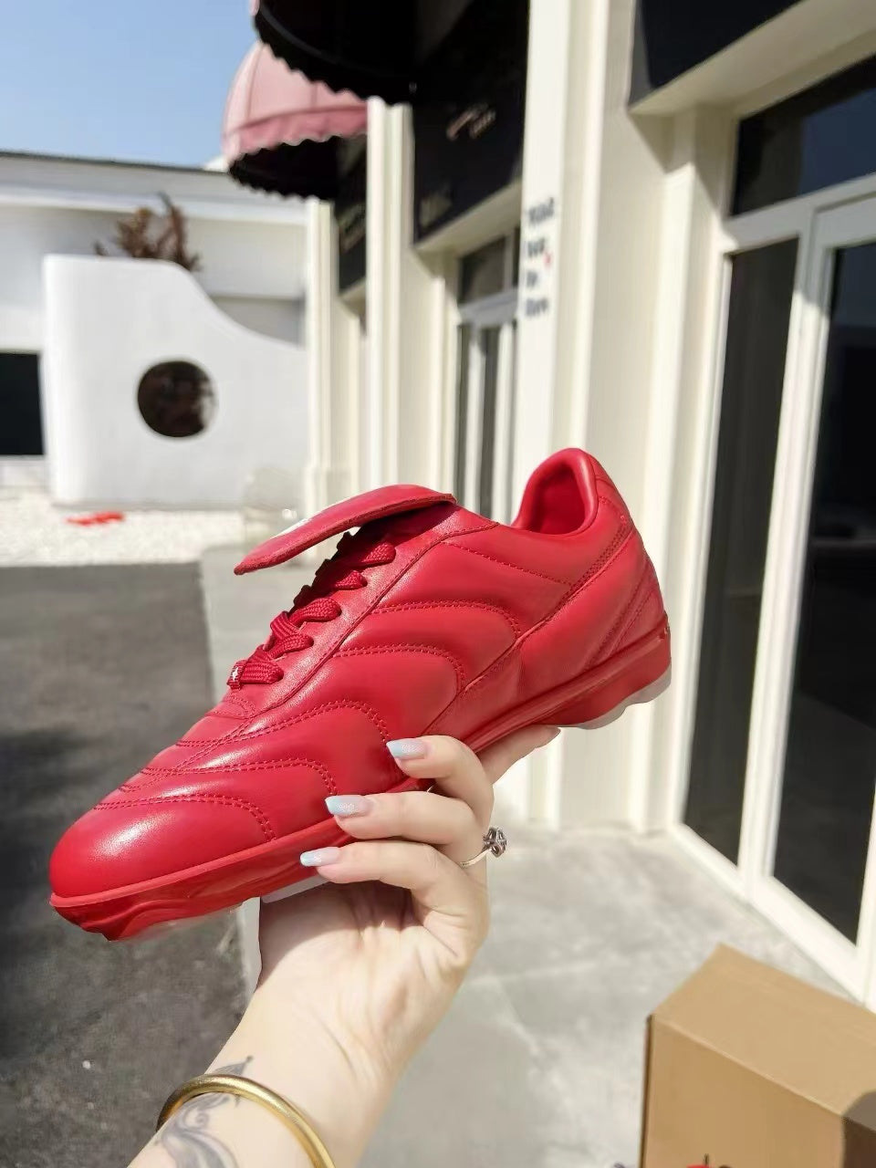 LV Soccer Sneaker Red