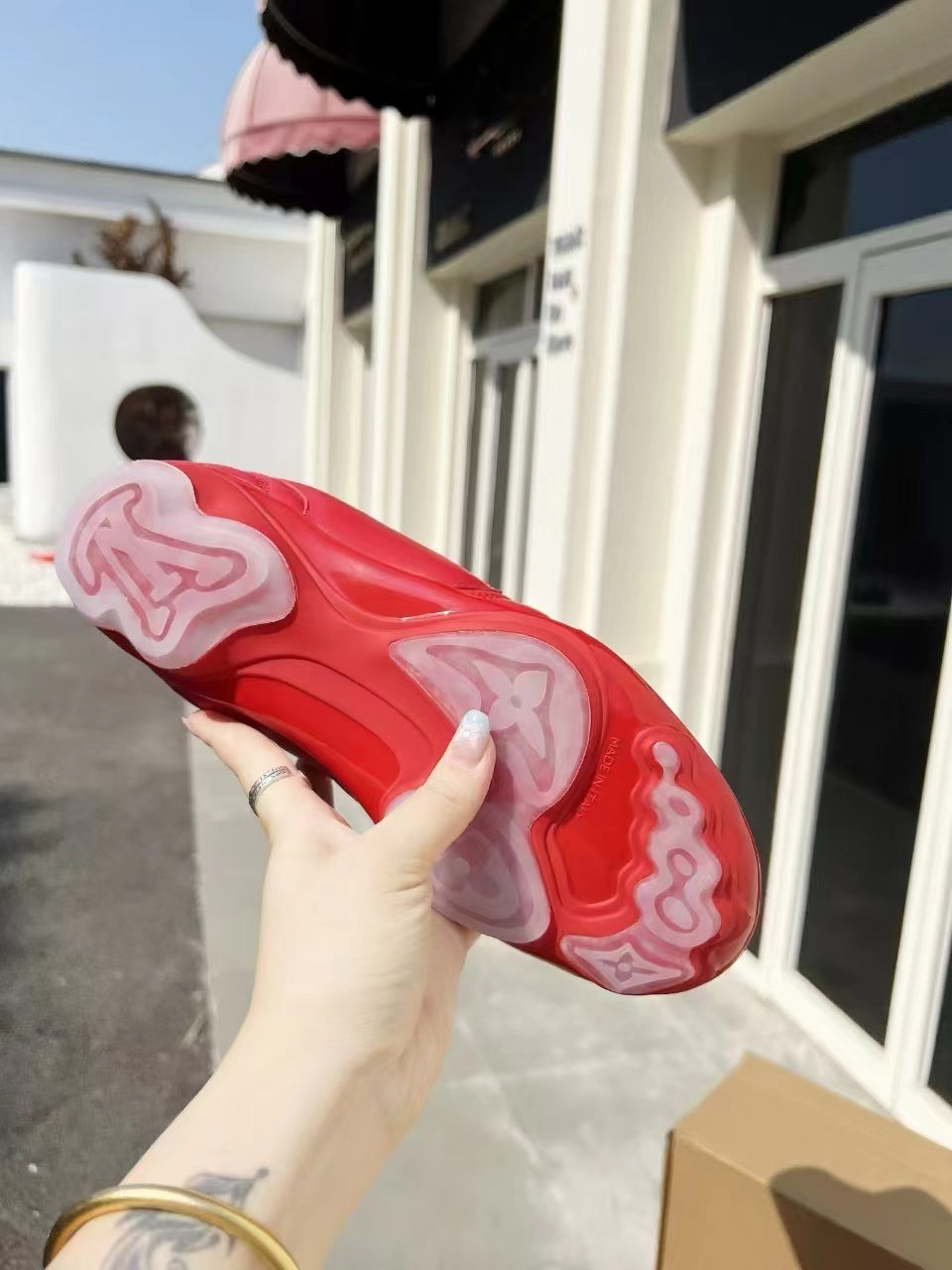 LV Soccer Sneaker Red